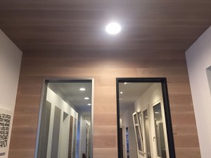pavimenti in legno in showroom